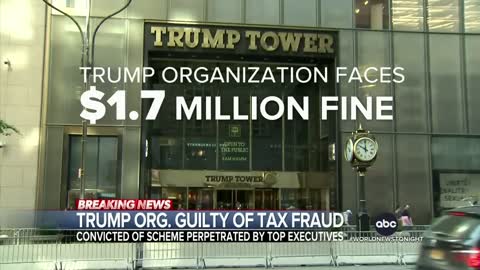 Trump Organization found guilty of tax fraud