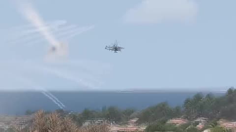 #KA-50 Battle helicopter shot down by FIM-92F Advanced Stinger Missile l St.77 MilSim ARMA3 shorts