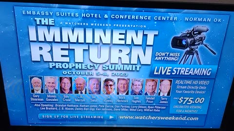 Great prophecy Watchers conference, you can buy live stream