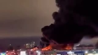 Chemical fire in Montreal
