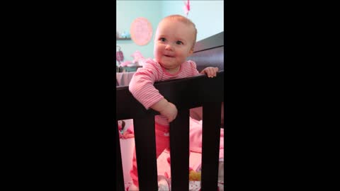 Baby's adorable reaction while playing peekaboo