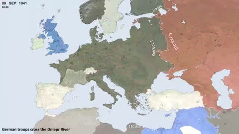 World War 2 Animation Timeline in Europe
