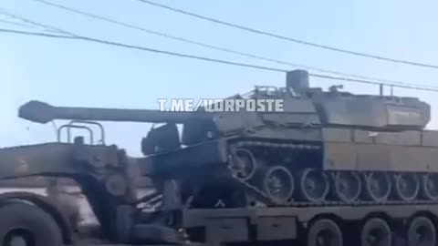 A Convoy With French Tanks & BMP's Seen Moving Through Romania