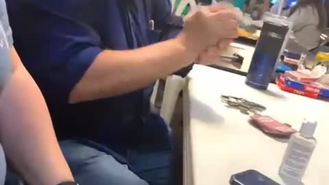 Uncle Falls for Trick Hand Sanitizer