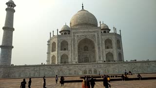 The Taj Mahal view.