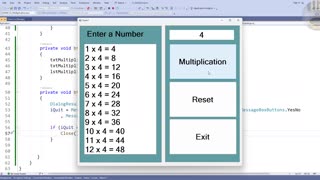How to Create Multiplication Times Table in C#