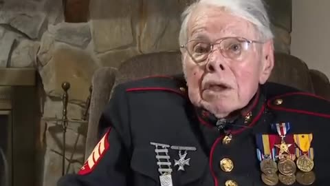 100 year old US Marine Corps veteran break down crying "This is not the country we fought for"