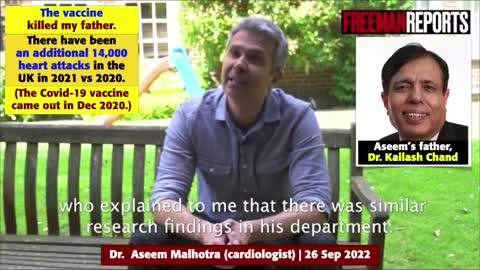 THE VACCINE KILLED MY FATHER SAYS DR. ASEEM MALHOTRA