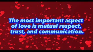 What is the most important aspect of love?