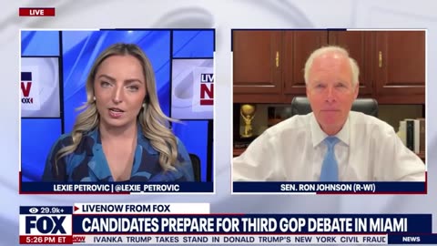 Senator Ron Johnson on Fox LiveNOW w/Lexie Petrovic 11.8.23