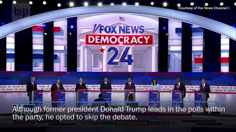 The first 2024 GOP primary debate, in 3 minutes