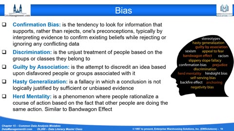 Preview Data Literacy Master Class - Common Data Analysis Mistakes