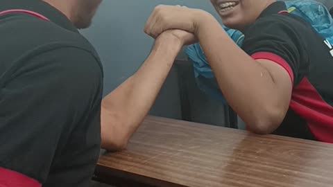 Masti in classroom Funny video and arm wrestling