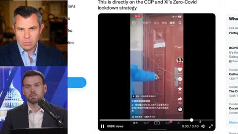 Jack Posobiec reacts and translates a video coming out from China where people are being welded into their homes in the name of 'Zero-COVID' agenda