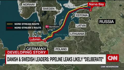 Several officials blame sabotage for mystery Russian gas pipeline leaks