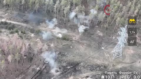 BMPT shells a Ukrainian stronghold near Kremenna