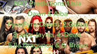 NXT Predictions