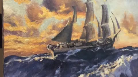 PROCESS of Christopher Blossom MASTER COPY! In OIL