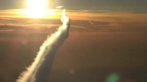 A Close Encounter with a Jet Airliner Spraying Chemicals into the Atmosphere
