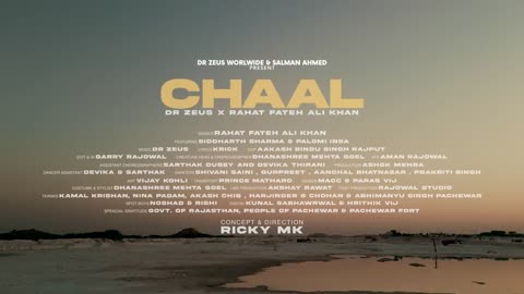 Chaal |Dr Zeus |Rahat Fateh Ali Khan