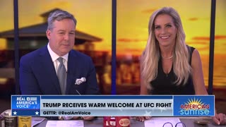 TRUMP RECEIVES A WARM WELCOME AT UFC FIGHT