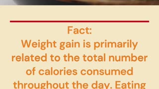 Eating Before Bed Causes Weight Gain