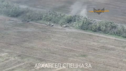 Russian forces SURPRISE Ukrainian military convoy