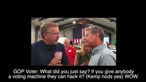 Brian Kemp admits on camera that voting machines can be hacked