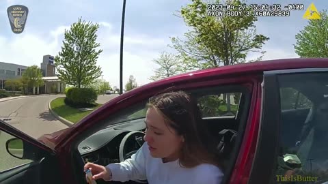 Ohio State trooper from Lebanon Post helps a driver who was experiencing anaphylactic shock