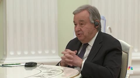 U.N. Chief Visits Putin On Ukraine Peace Mission