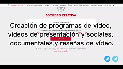 SOBRE EL PROYECTO "SOCIEDAD CREATIVA" PARTE 1