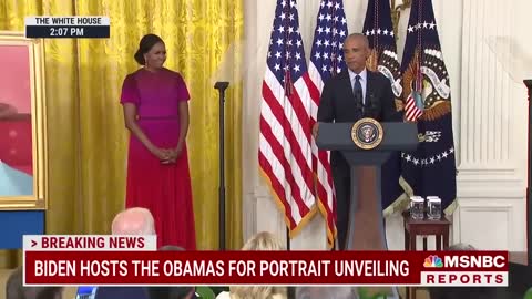 Barack Obama Thanks Biden For 'Faith In Our Democracy' At White House Portrait Unveiling