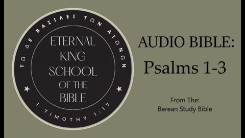 Audio Bible: Psalms 1 - 3 (BSB)