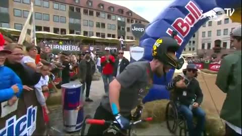 Nichols Rogatkin goes full send with a 1440 at Red Bull District Ride