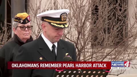 Oklahoma remembrance ceremony on the anniversary of Pearl Harbor bombing