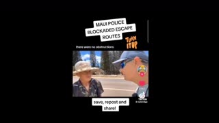 Maui Police Blockaded Escape Route! Trapping Residents In Their Cars! DS Going Scorched EARTH!