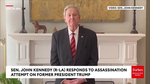 JUST IN: John Kennedy Releases Video In Response To Trump Assassination Attempt