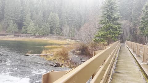 Bridge Crossing #1 – Sahalie Falls & Koosah Falls Loop – Central Oregon – 4K