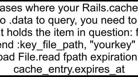 checking ttl for Railscache object