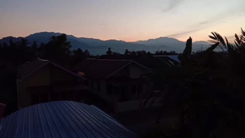 Sunrise di oagi hari yang indah