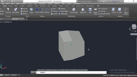 3D Object Chamfer Edges on AutoCAD by Masroor Khan For Beginners