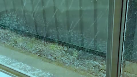 Australia! Snow ice hail the size of a rock in Canberra! People are hiding in basements!