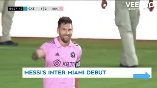Watch the moment Lionel Messi scores game-winning goal in Inter Miami debut