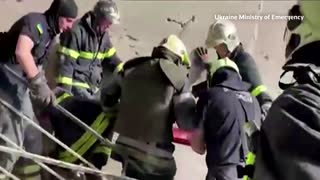 Girl pulled from rubble after Kyiv blasts - mayor