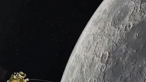 indian moon craft landing real video