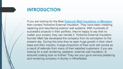 Best External Wall Insulation in Menston