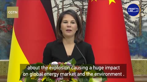 ARCHIV: Annalena Baerbock druckst auf PK in Peking herum zu Nord Stream 2 Anschlag