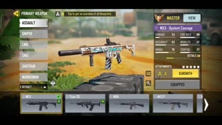 best gunsmith M13 fast to kill | COD MOBILE