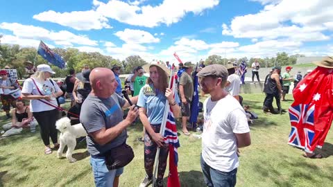 Live: Canberra Parliament House Protest 08/02/2022 Video 6 of 7