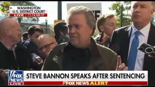 Jack_Posobiec reacts LIVE to Steve Bannon's chilling message for the Regime outside DC courtroom